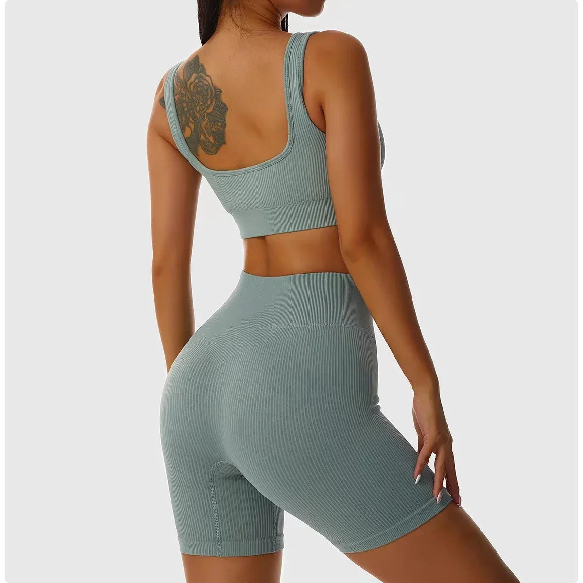 Ribbed Seamless Yoga Set