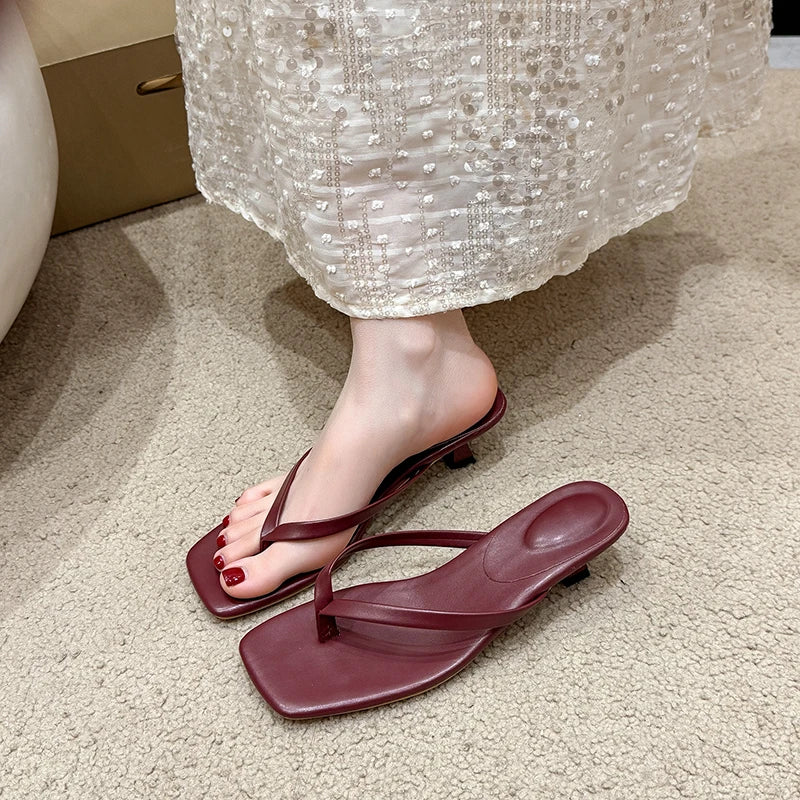 Female Summer Sexy Heels Sandals Slides Ladies Shoes Fashion Women Pumps Flip Flops Luxury High Heels Slippers Shoes