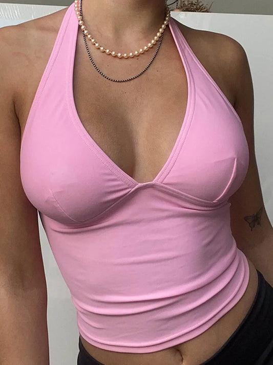 Sexy Off Shoulder Top Ladies 2025 Club Party Outfits Sheath Pure Sleeveless Bare Back Sexi Women Summer Crop Top