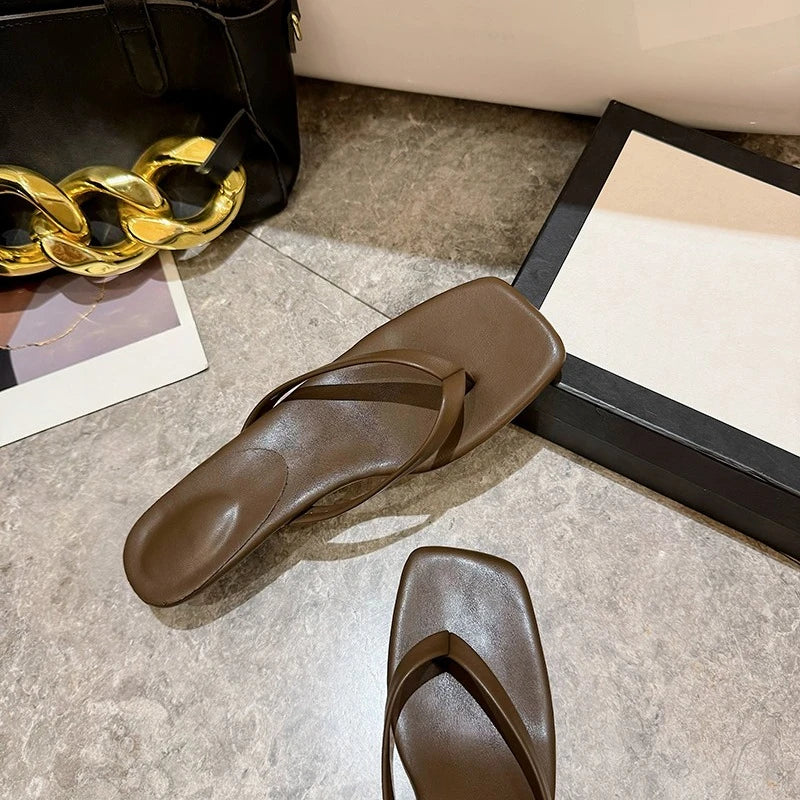 Female Summer Sexy Heels Sandals Slides Ladies Shoes Fashion Women Pumps Flip Flops Luxury High Heels Slippers Shoes