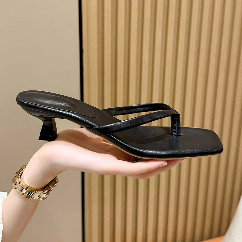 Female Summer Sexy Heels Sandals Slides Ladies Shoes Fashion Women Pumps Flip Flops Luxury High Heels Slippers Shoes